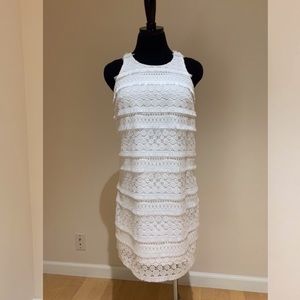 White sleeveless dress